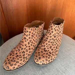 Cat & Jack Girls Leopard Print Booties – Size 3